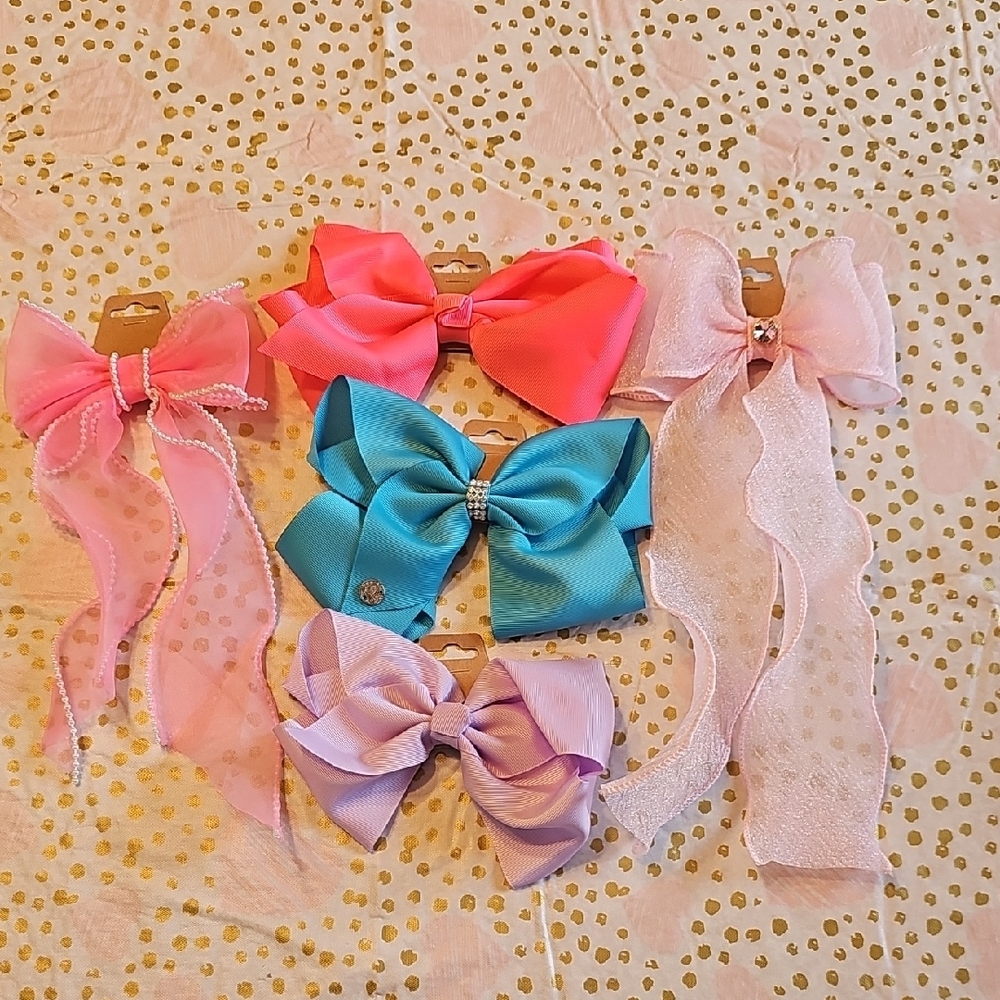 Colorful Kids Hair Bow Set